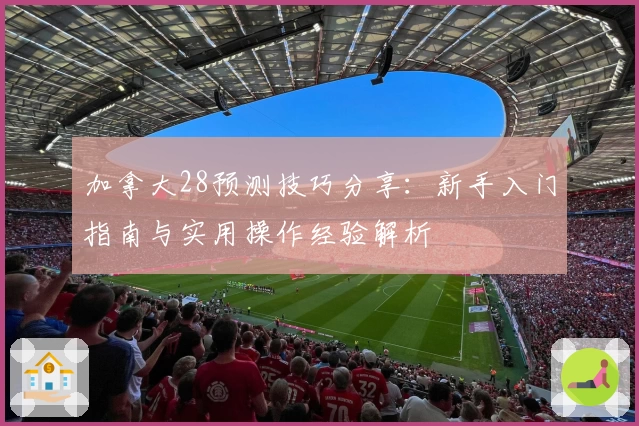 加拿大28预测技巧分享：新手入门指南与实用操作经验解析